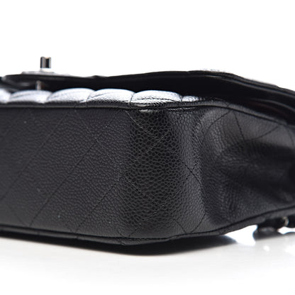 Chanel Caviar Quilted Medium Double Flap Black 9 of 10