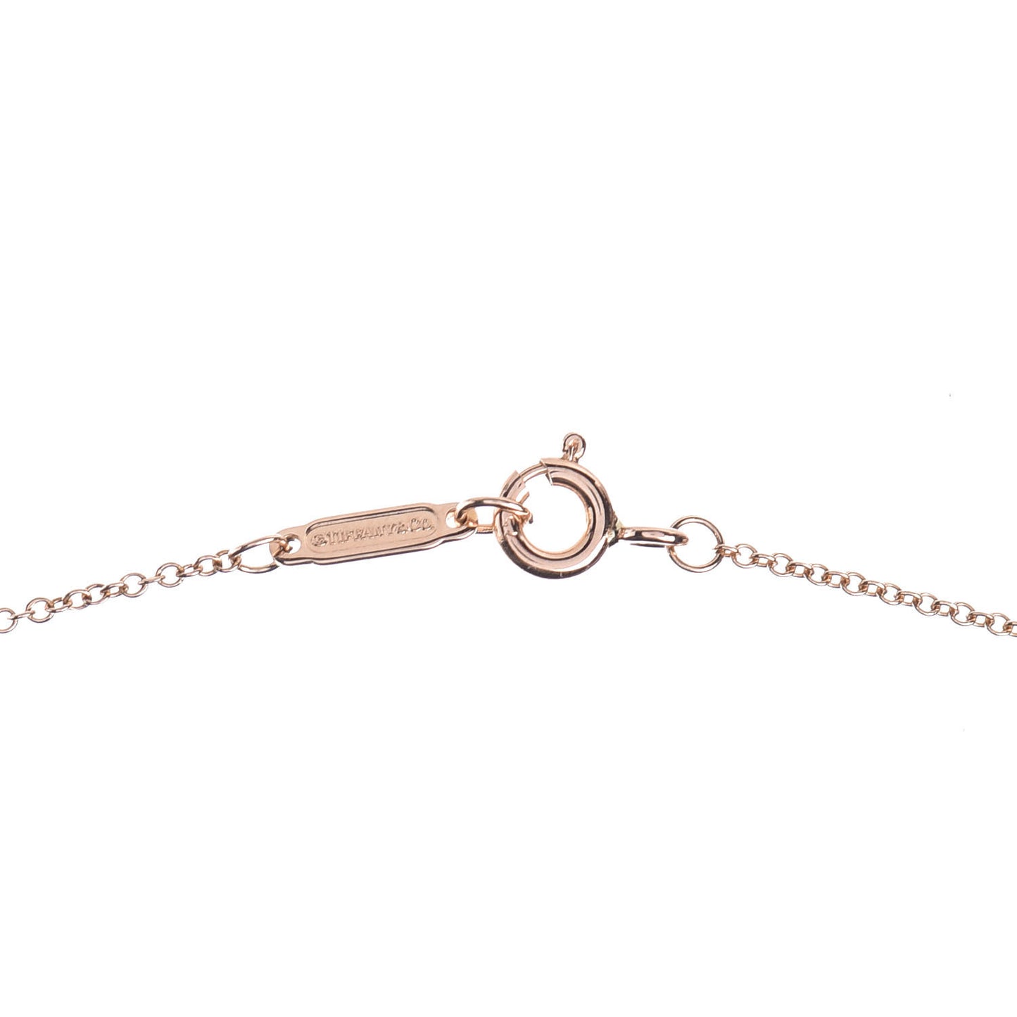 18K Rose Gold Diamond Mini Metro Horseshoe Pendant Necklace