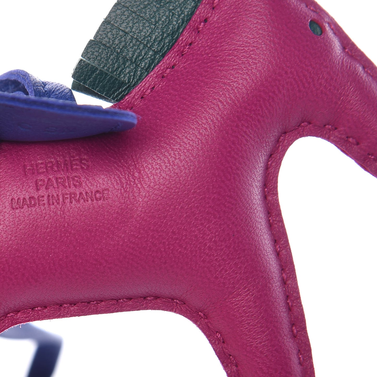 Milo Lambskin Grigri Rodeo Horse Bag Charm PM Rose Pourpre Bleu Electrique Malachite