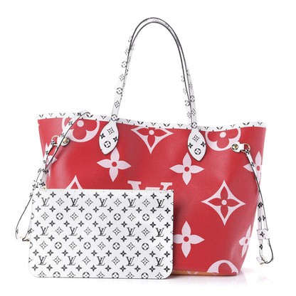 Louis Vuitton Monogram Giant Neverfull MM Rouge 1 of 10