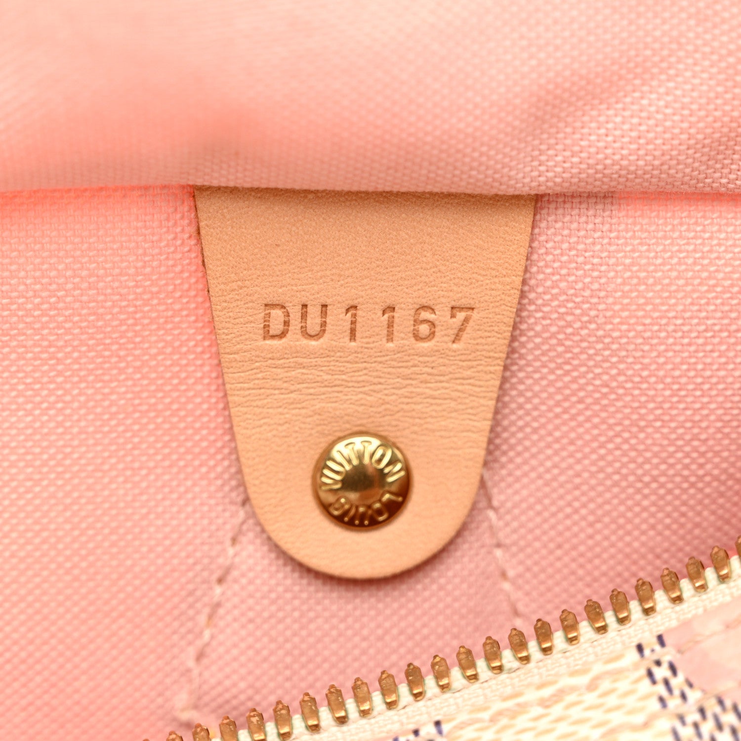 Louis Vuitton Damier Azur Tahitienne Speedy Bandouliere 30 Rose Ballerine 7 of 13