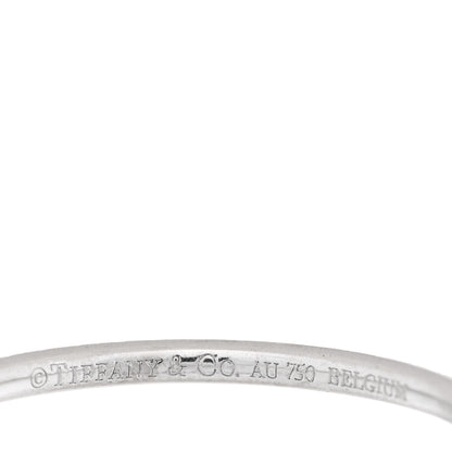 Tiffany 18K White Gold Diamond Metro Band Ring 56 7.5 4 of 4