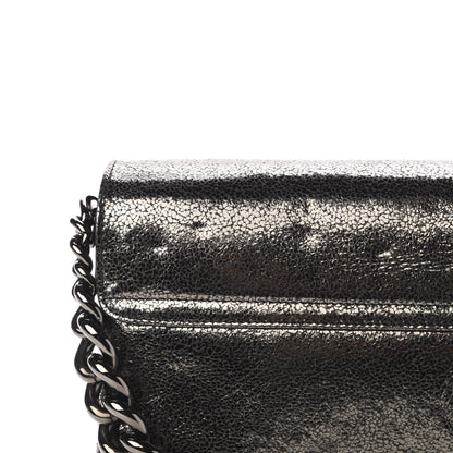Versace Metallic Suede Palazzo Sultan Shoulder Bag Antracite 10 of 11
