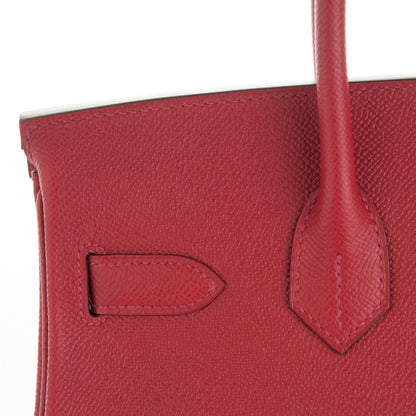 Hermes Epsom Birkin 30 Rouge Casaque 20 of 25