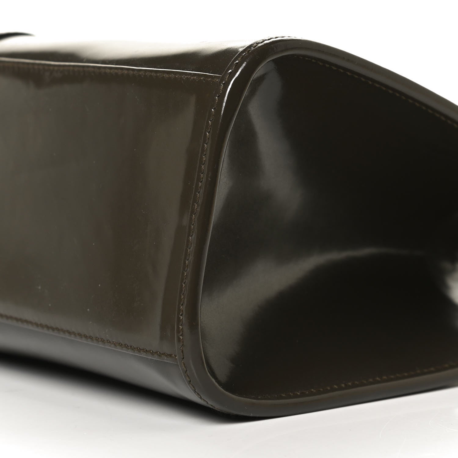 Gucci Patent Bardot Shoulder Bag Olive Green 10 of 14