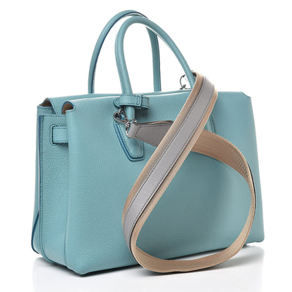 MCM Grained Calfskin Medium Milla Tote Silt Green 3 of 13