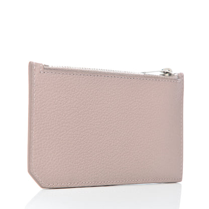 Saint Laurent Grained Calfskin 5 Fragments Zip Pouch Card Holder Pale Pink 3 of 6