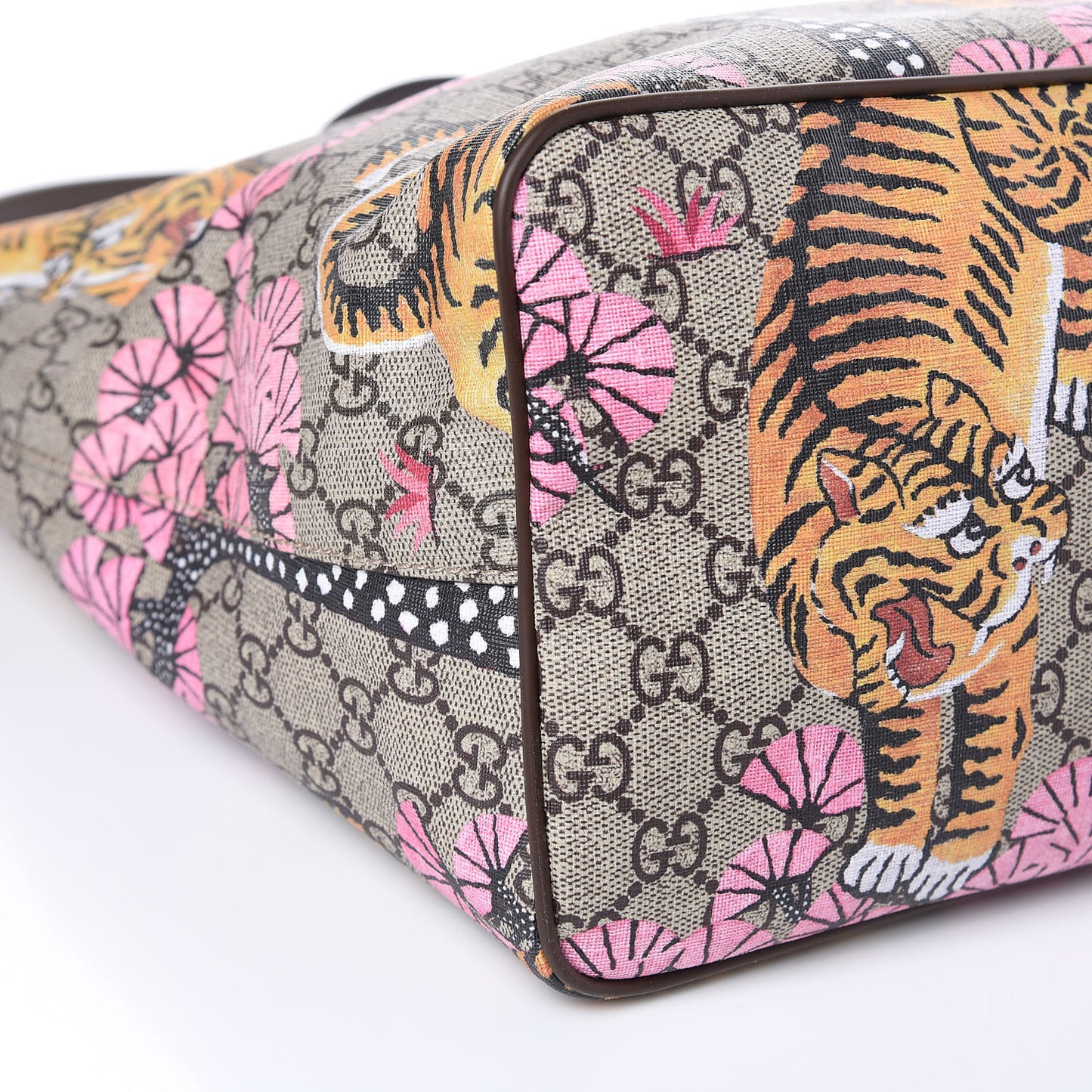Soft GG Supreme Monogram Bengal Medium Crossbody Tote Beige Pink