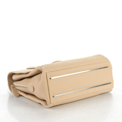 Balenciaga Grained Calfskin Le Dix Small Soft Cartable Beige Seigle 4 of 7