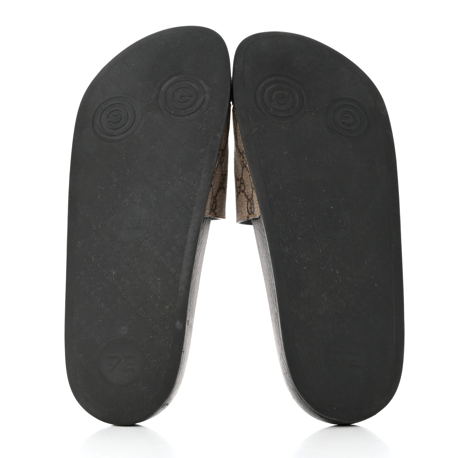 Gucci GG Supreme Monogram Fake/Not Mens Slide Sandals 9 Beige Ebony 5 of 8