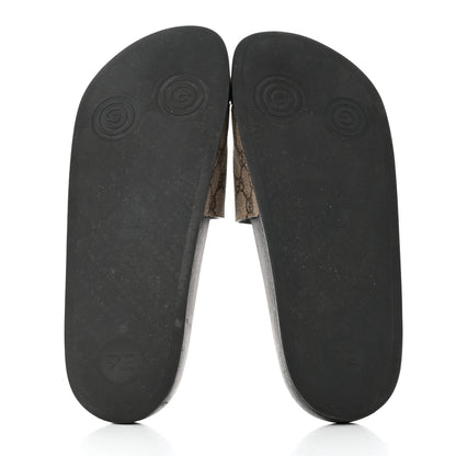 Gucci GG Supreme Monogram Fake/Not Mens Slide Sandals 9 Beige Ebony 5 of 8