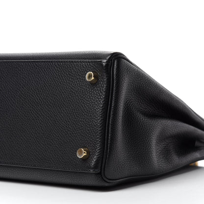 Hermes Togo Kelly Retourne 32 Black 7 of 12