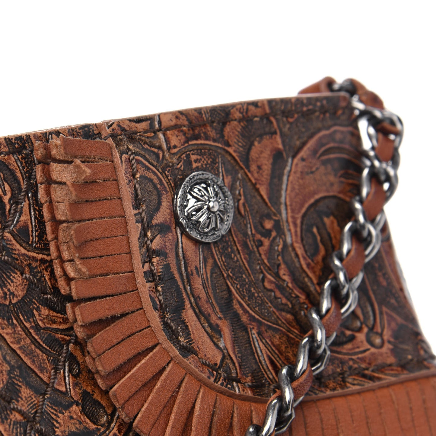 Calfskin Paris Dallas Holster Shoulder Bag Brown