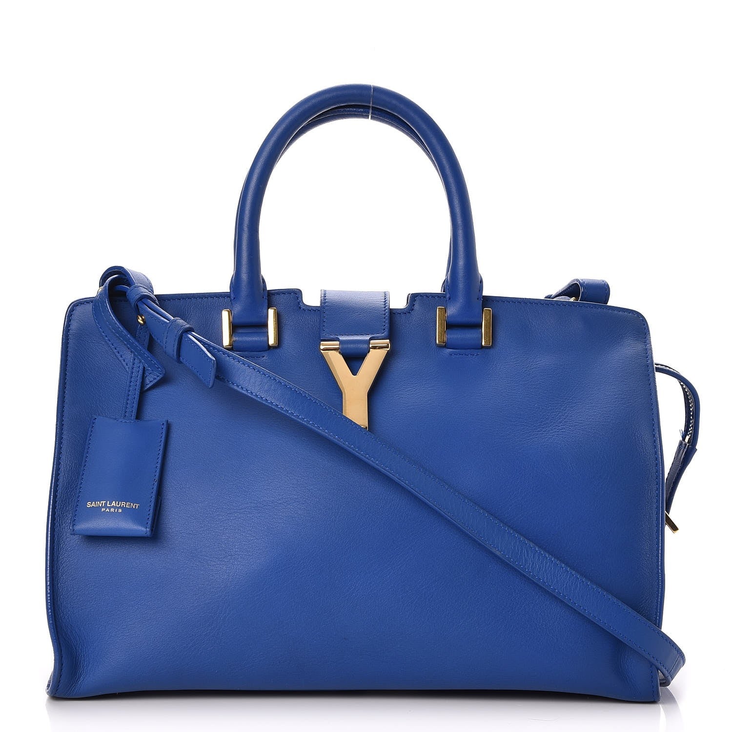 Saint Laurent Calfskin Small Classic Y Cabas Royal Blue 1 of 7