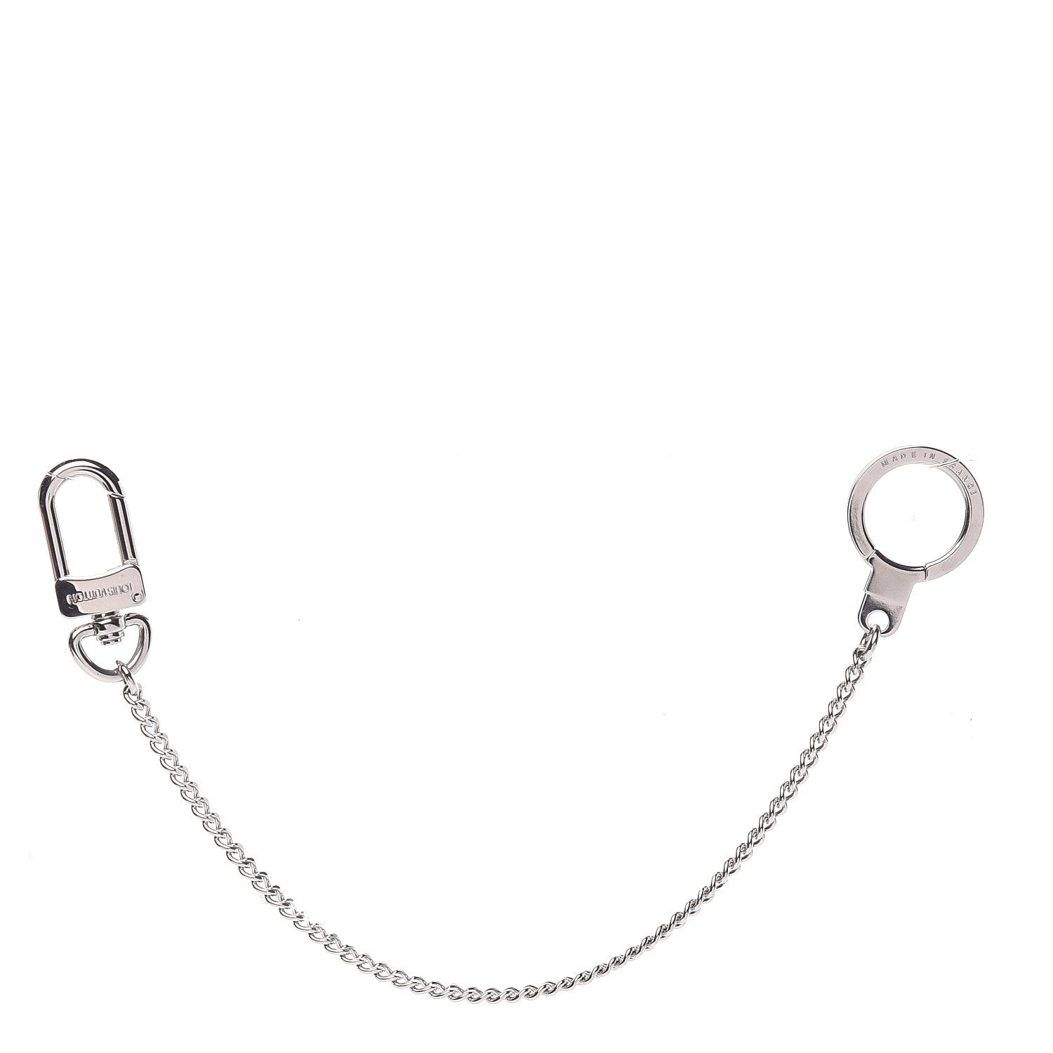 Louis Vuitton Pochette Extender Key Ring Chain Silver 1 of 3