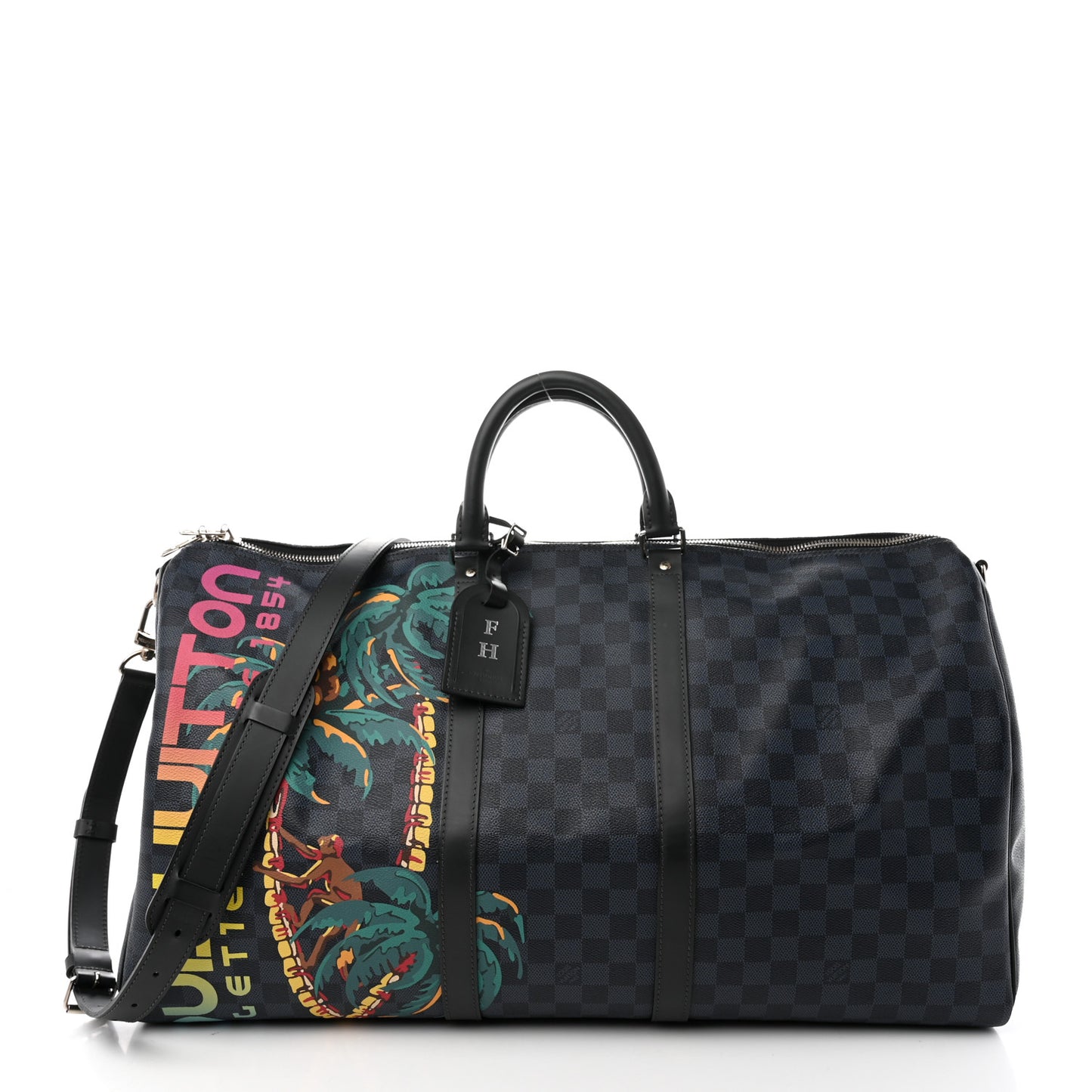 Damier Cobalt Jungle Keepall Bandouliere 55
