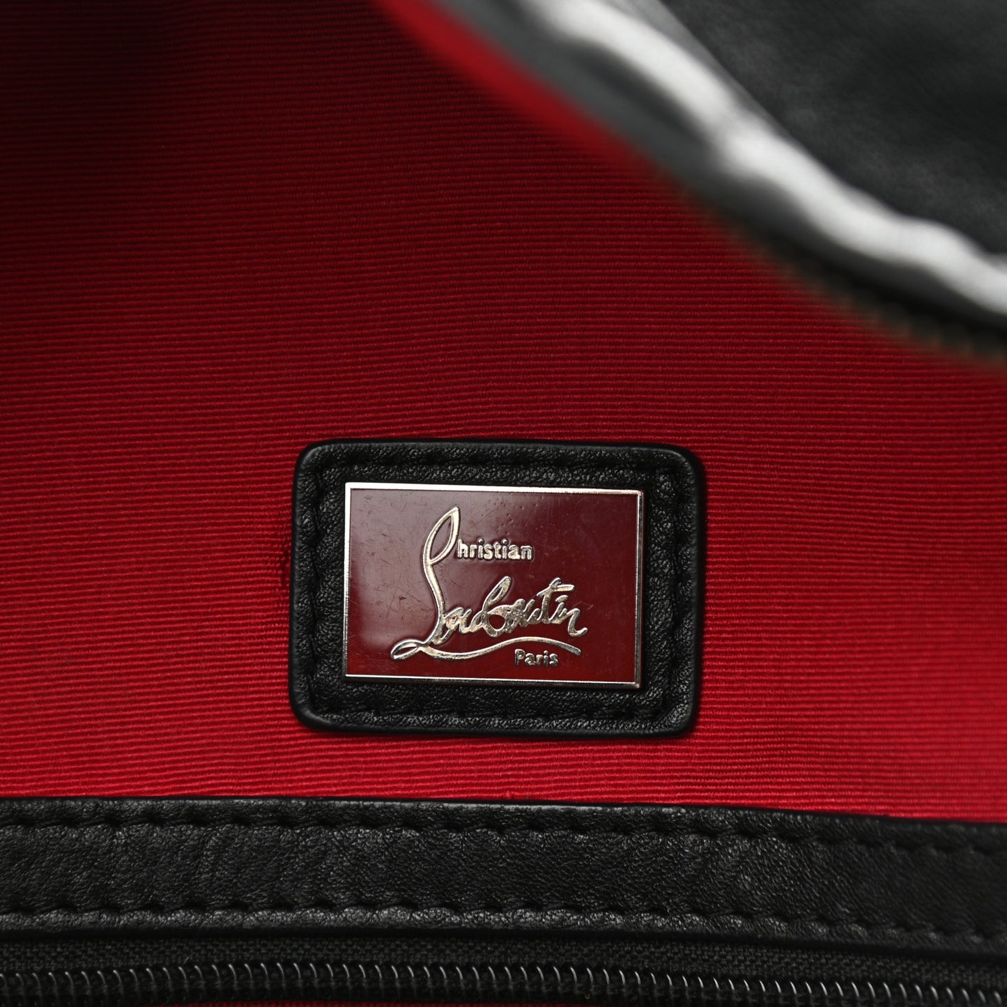 Calfskin Spiked Backpack Black