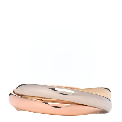 Cartier 18K Pink Yellow White Gold Small Trinity Ring 52 6 1 of 4