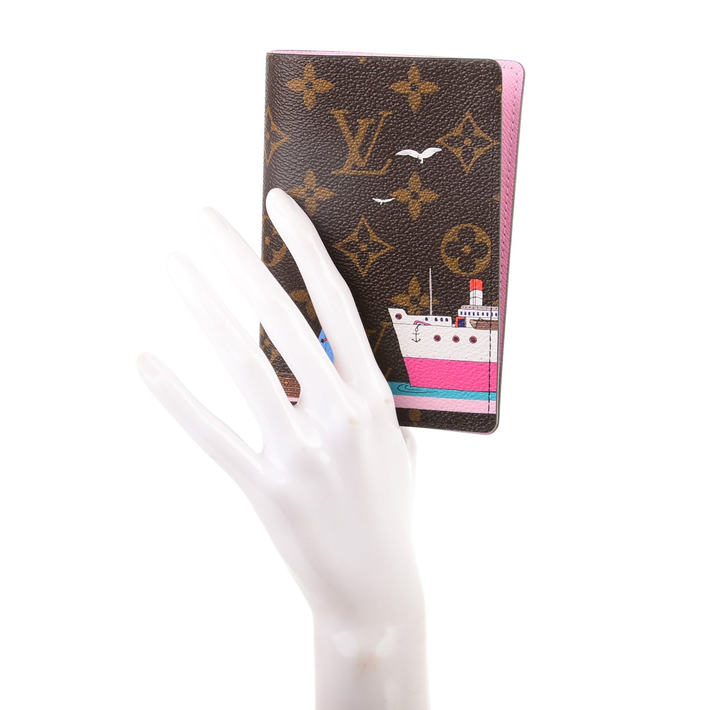 Monogram 2016 Christmas Animation Passport Cover Rose Ballerine