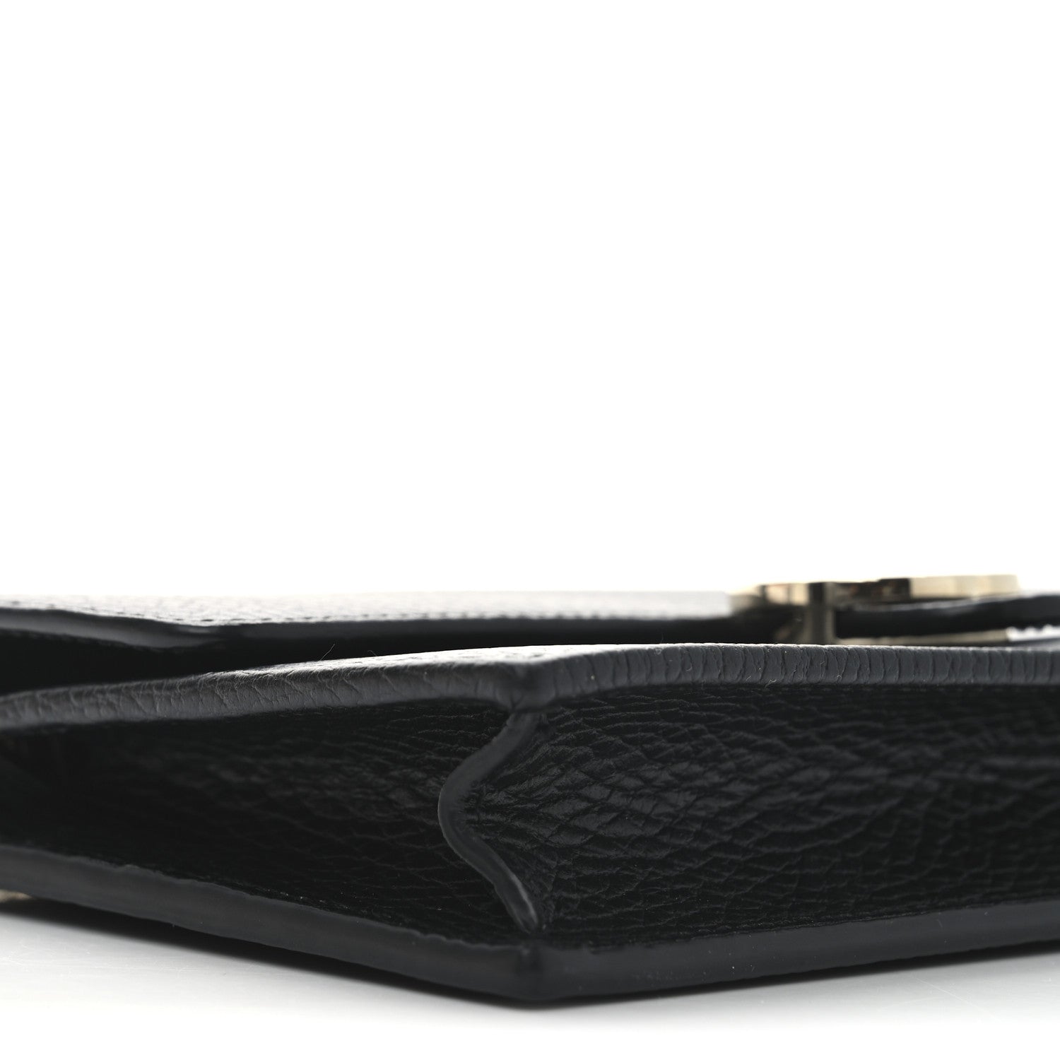 Gucci Dollar Calfskin Interlocking G Chain Wallet Black 9 of 11