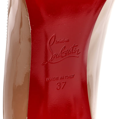 Christian Louboutin Patent Pigalle Follies 85 Pumps 37 Nude 6 of 7