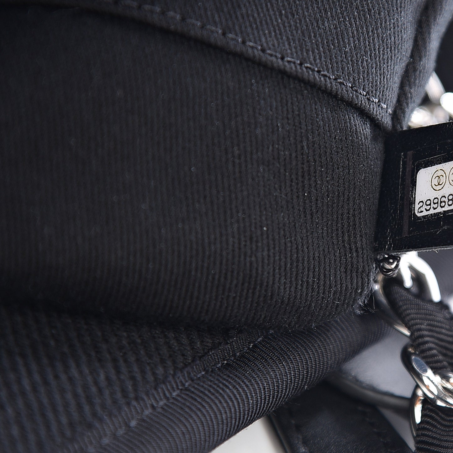 Canvas Pearl Medium Deauville Tote Black