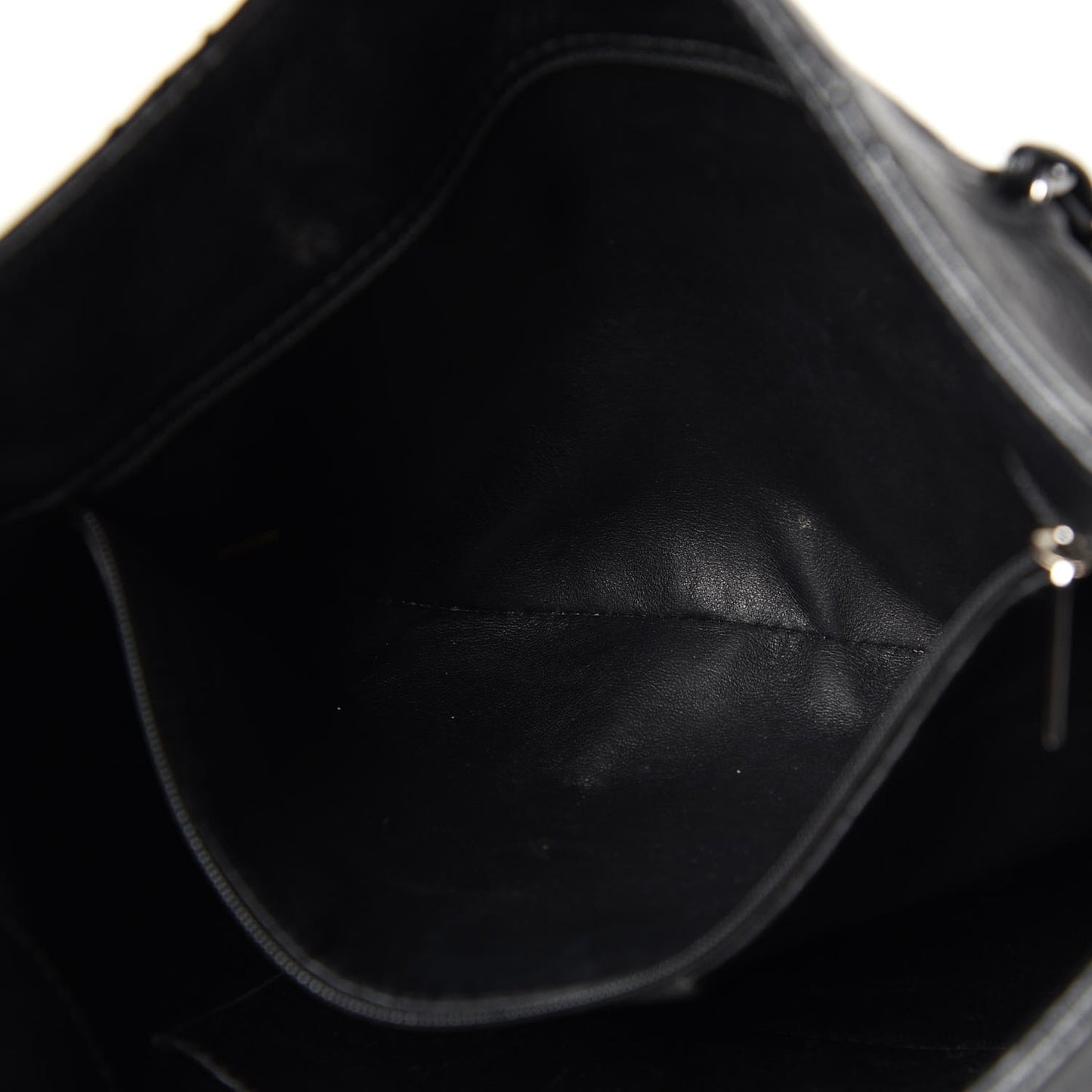 Deerskin Luxe Ligne North South Tote Black