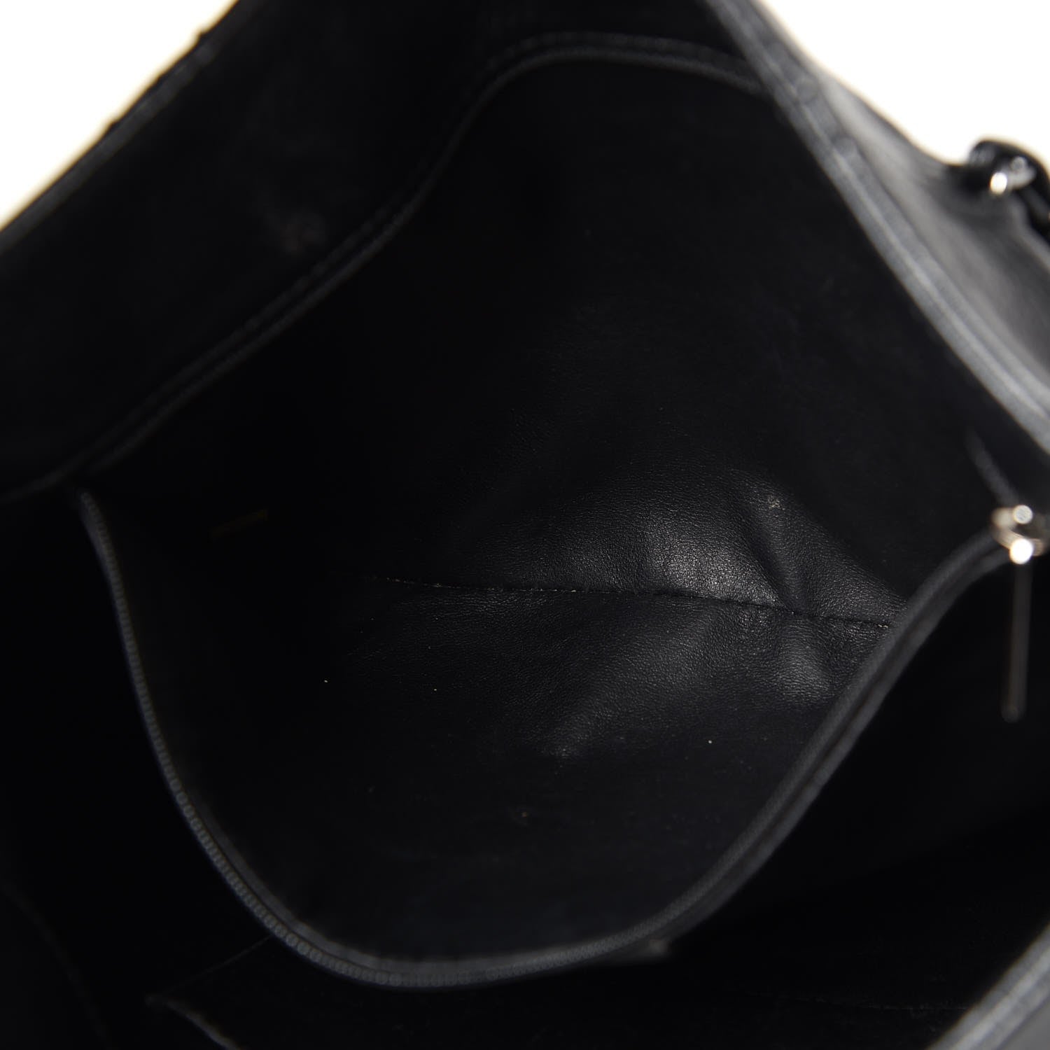 Chanel Deerskin Luxe Ligne North South Tote Black 8 of 15