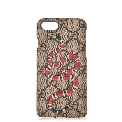 Gucci GG Supreme Monogram Kingsnake iPhone 7 Case 1 of 9