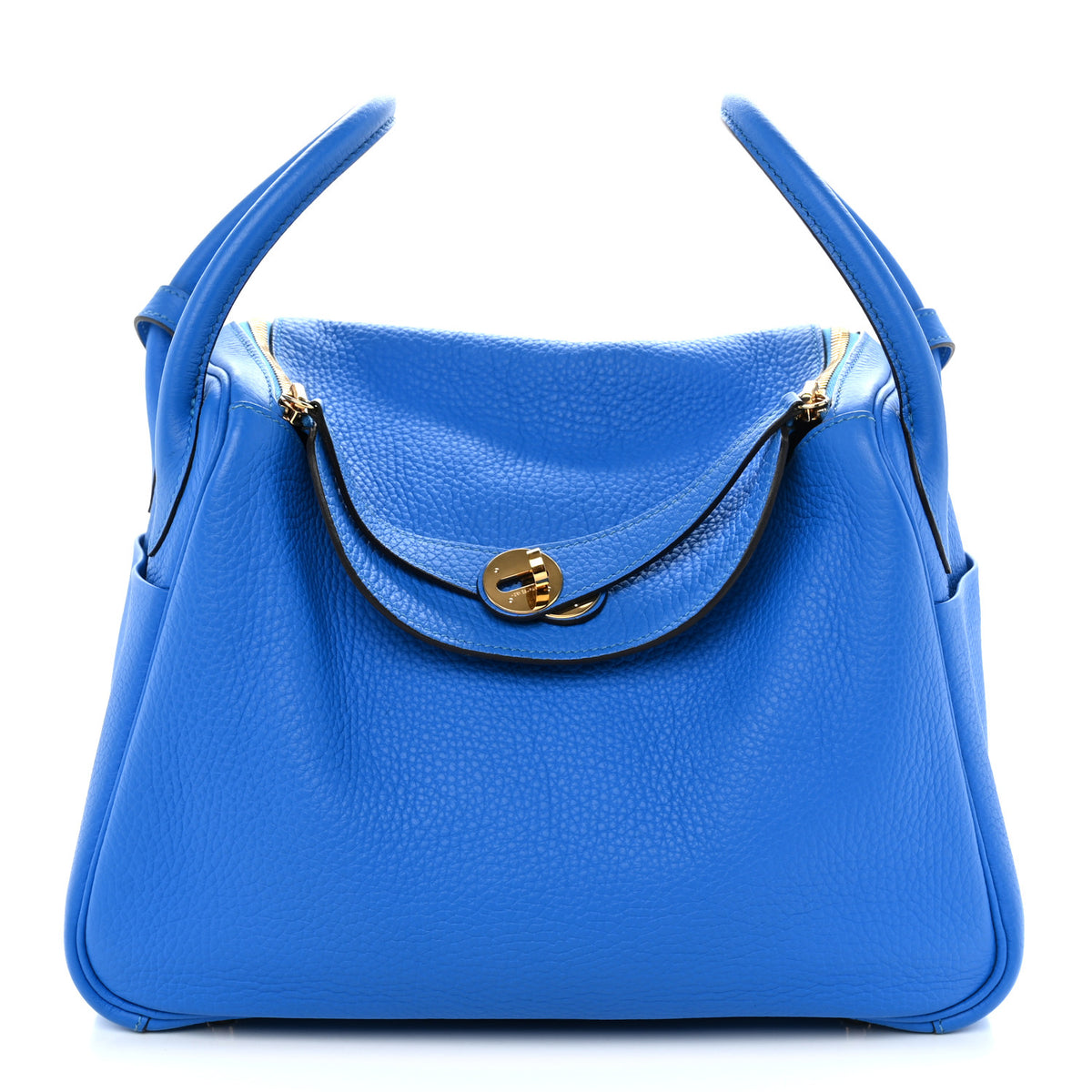 Hermes Taurillon Clemence Lindy 30 Bleu Hydra 1 of 10