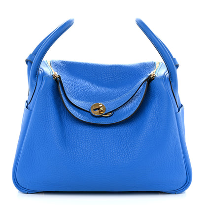 Hermes Taurillon Clemence Lindy 30 Bleu Hydra 1 of 10