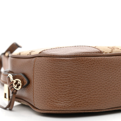 Gucci Monogram Mini Bree Messenger Bag Beige Tabacco 9 of 10