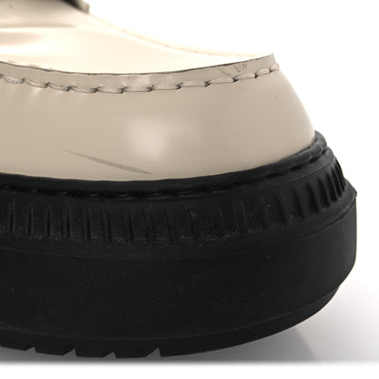 Fendi Vitello Abrasivato Fendigraphy 50mm Loafers 37.5 Blanco Babe 13 of 13