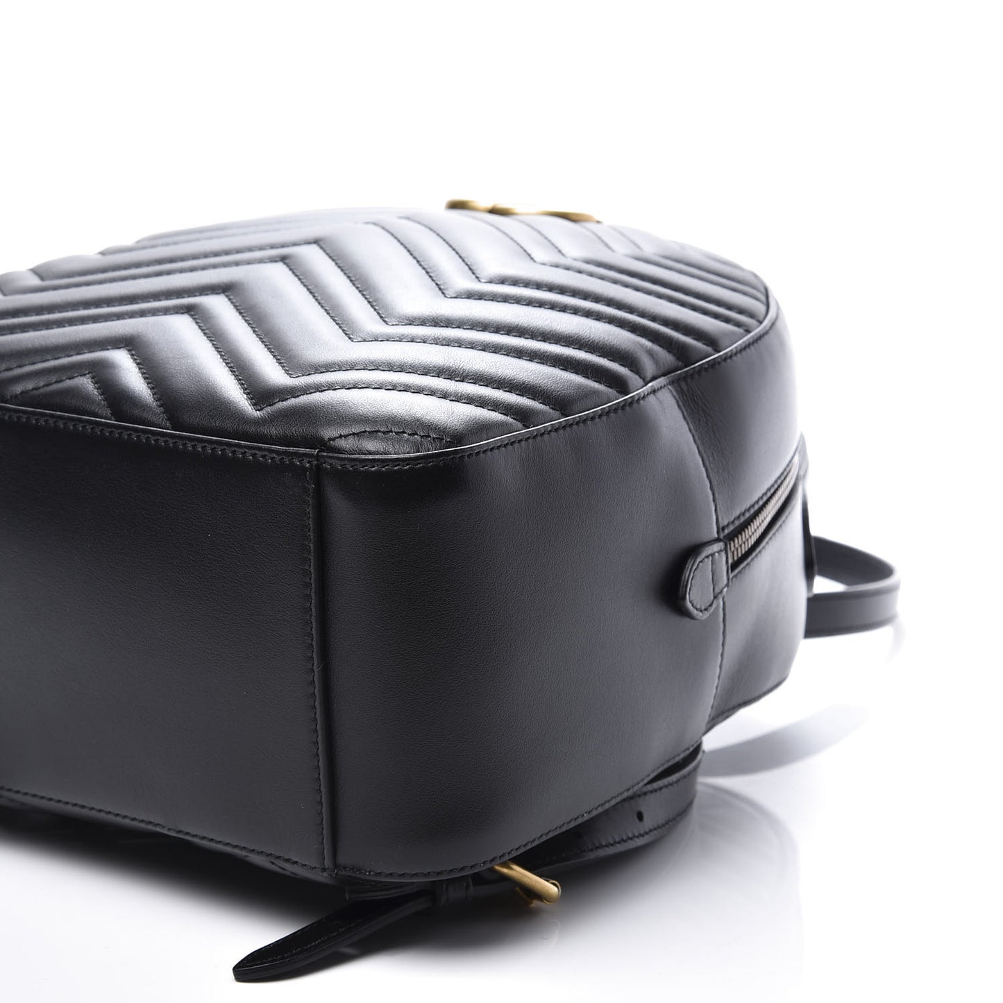 Calfskin Matelasse GG Marmont Dome Backpack Black