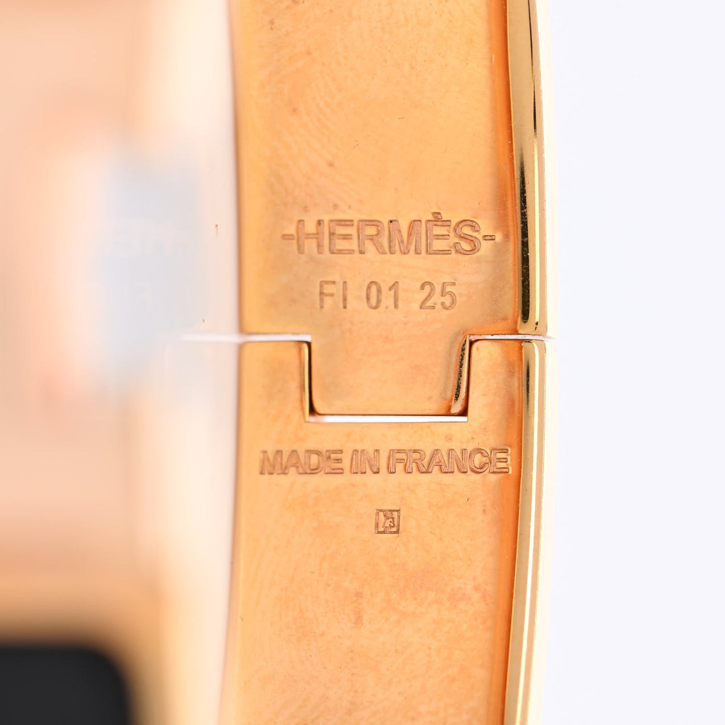 Enamel Narrow Clic Clac H Bracelet PM Black