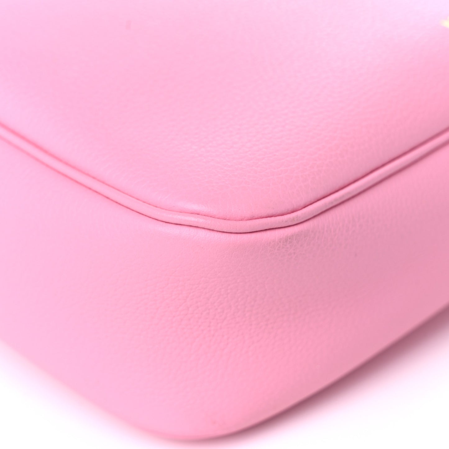 Grained Calfskin Medusa Camera Bag Pink