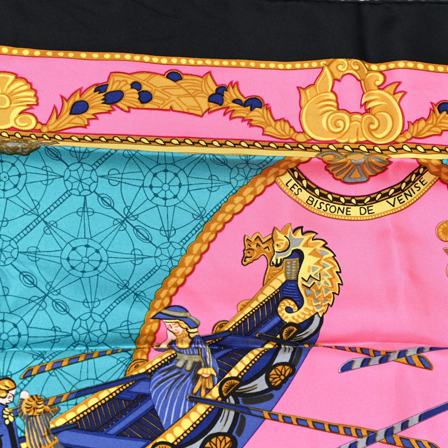 Hermes Silk Les Bissone De Venise Scarf 90 3 of 5