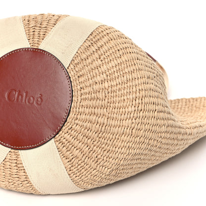 Chloe Raffia Large Woody Basket Bag White 9 of 11