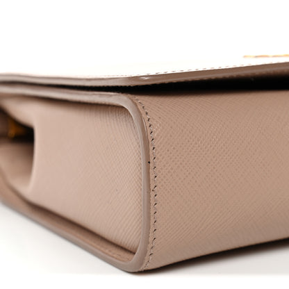 Prada Saffiano Chain Crossbody Bag Cipria 8 of 11