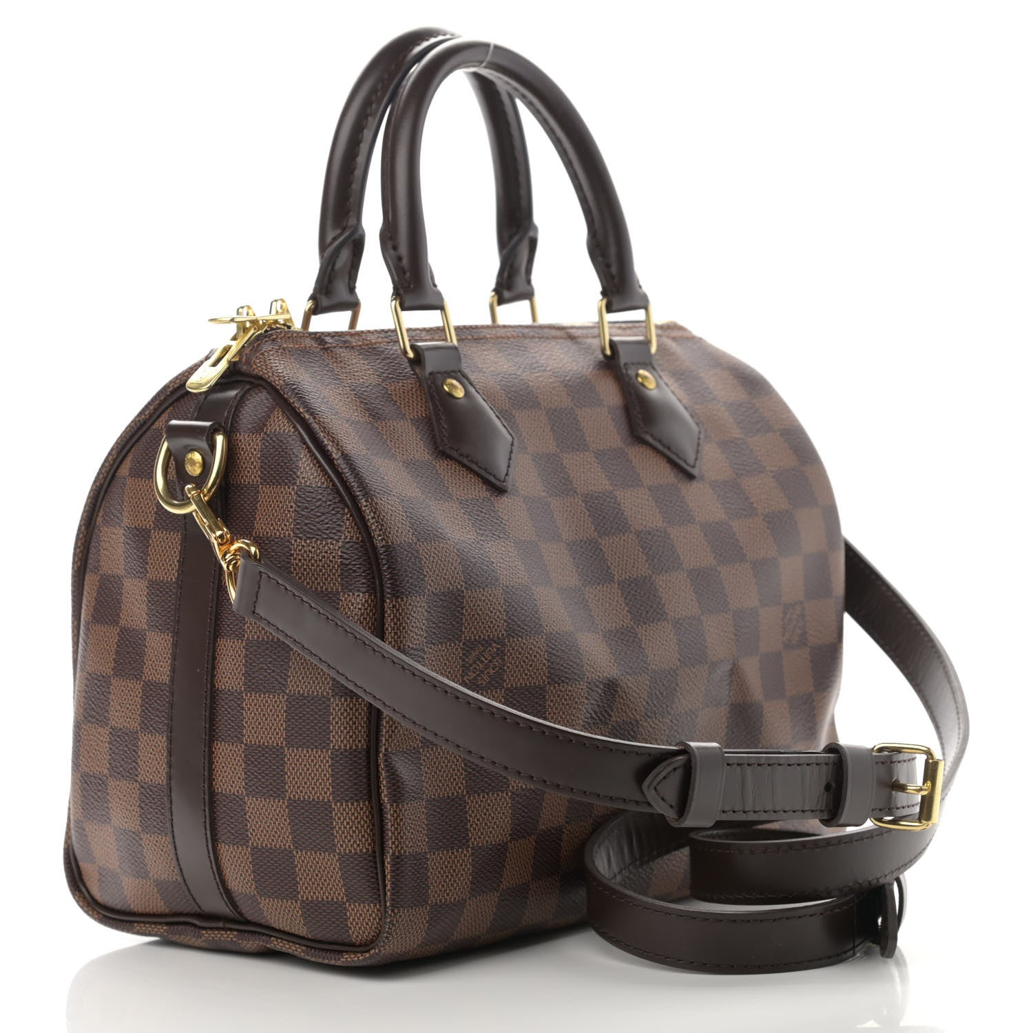 Louis Vuitton Damier Ebene Speedy Bandouliere 25 3 of 12
