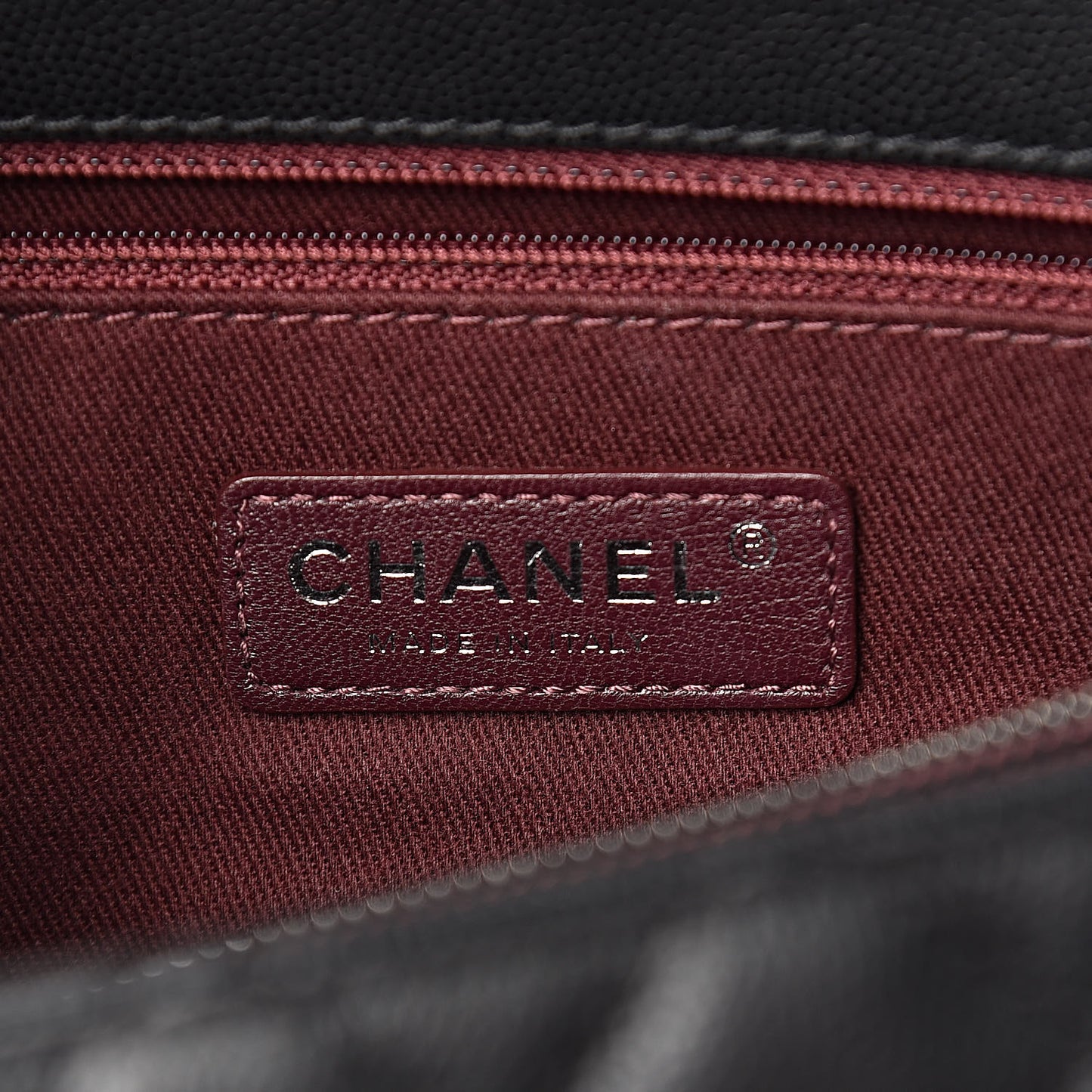 Caviar Quilted Medium Coco Handle Flap Black
