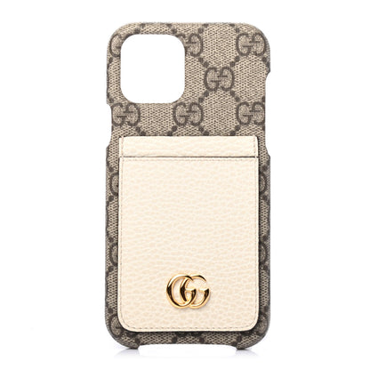 Gucci GG Supreme Monogram Marmont iPhone 12/12 Pro Case Beige 1 of 4