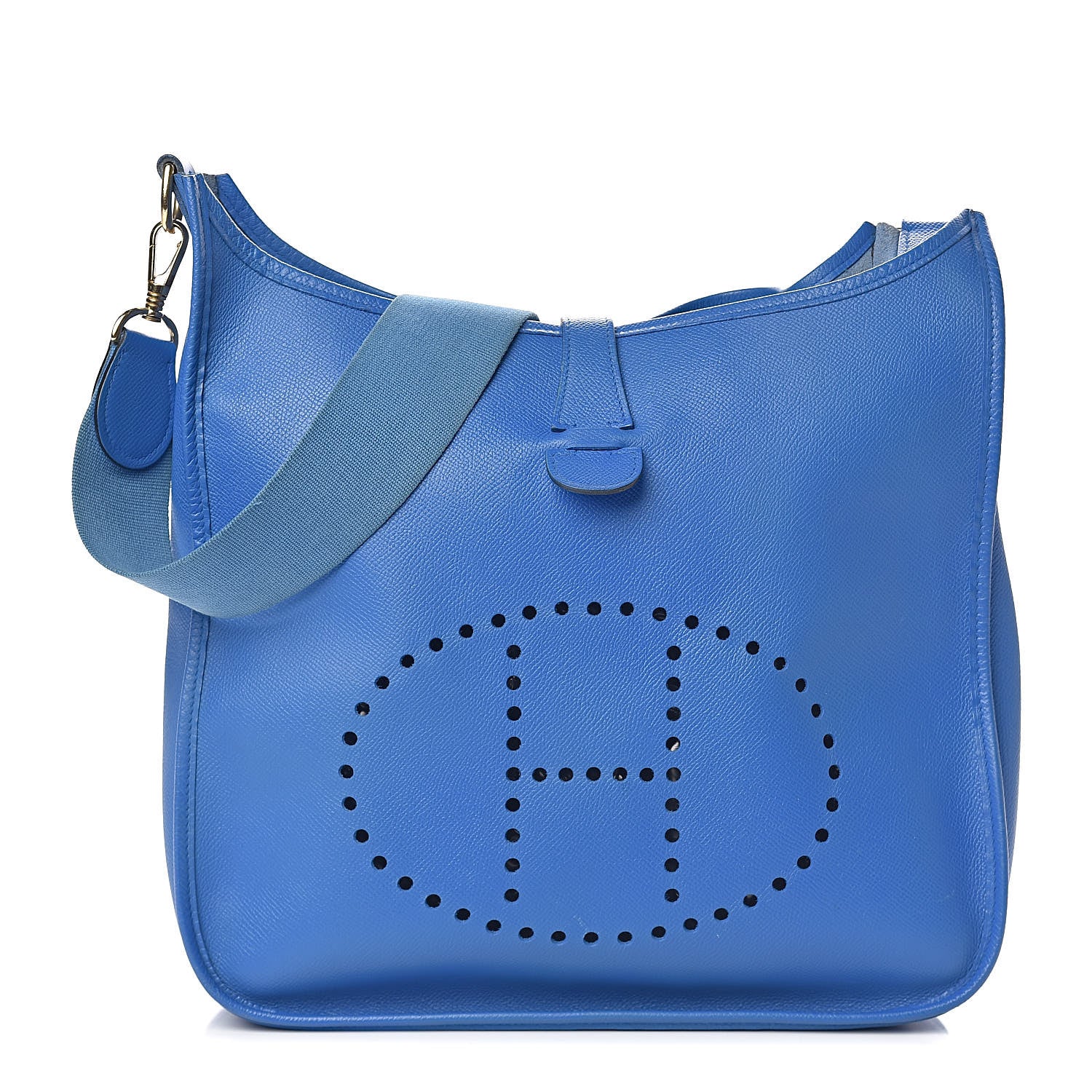 Hermes Courchevel Evelyne GM Bleu France 1 of 17