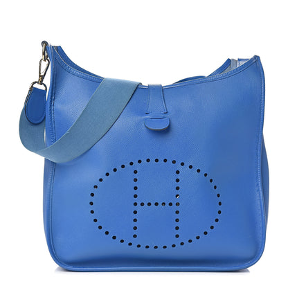 Hermes Courchevel Evelyne GM Bleu France 1 of 17