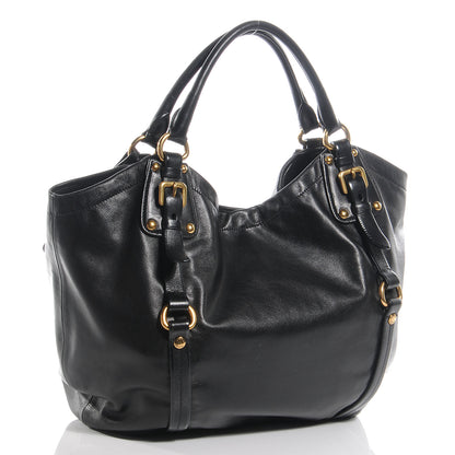 Prada Soft Calf Tote Nero Black 3 of 10