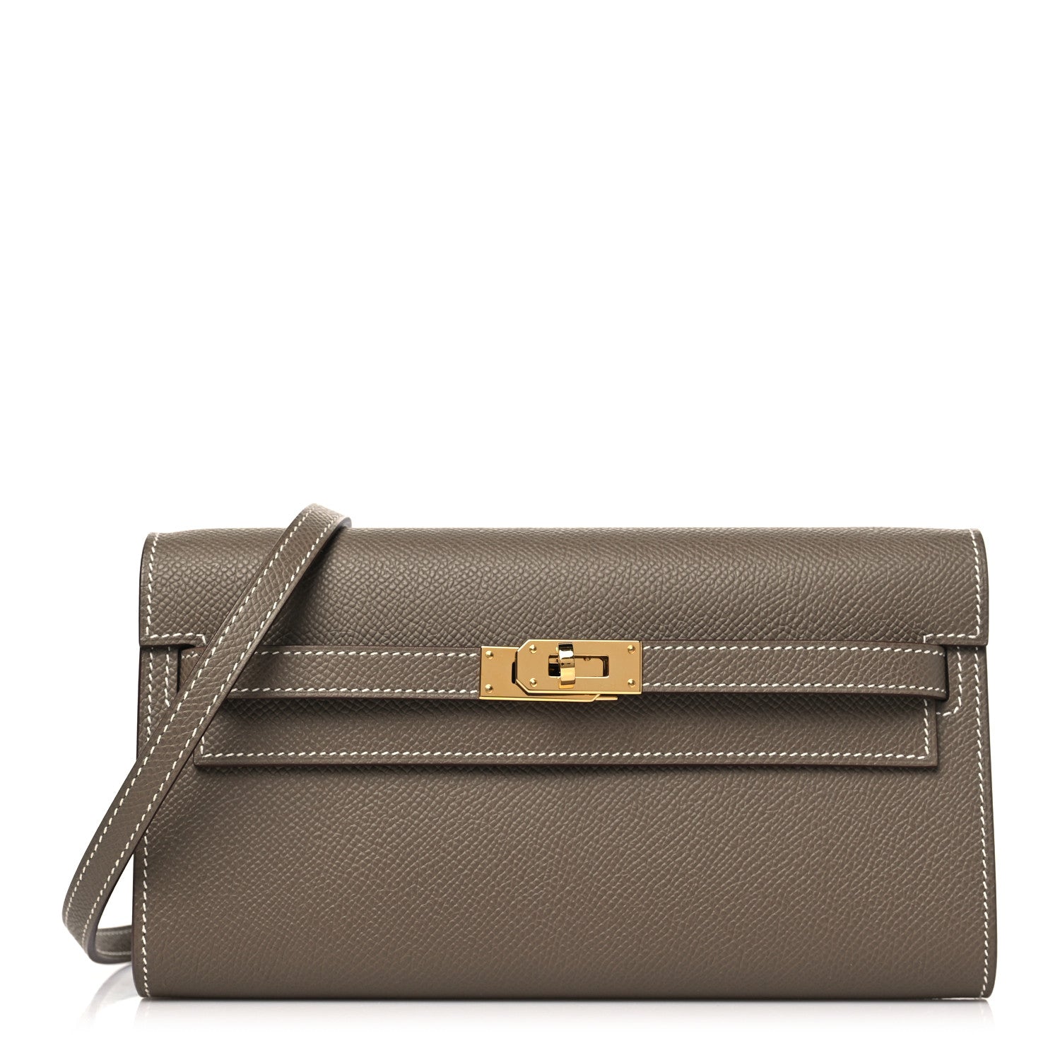 Hermes Epsom Kelly Wallet To Go Etoupe 1 of 11
