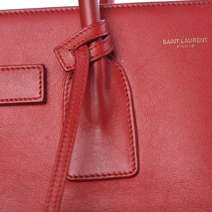 Saint Laurent Calfskin Small Sac De Jour Lipstick Red 10 of 18