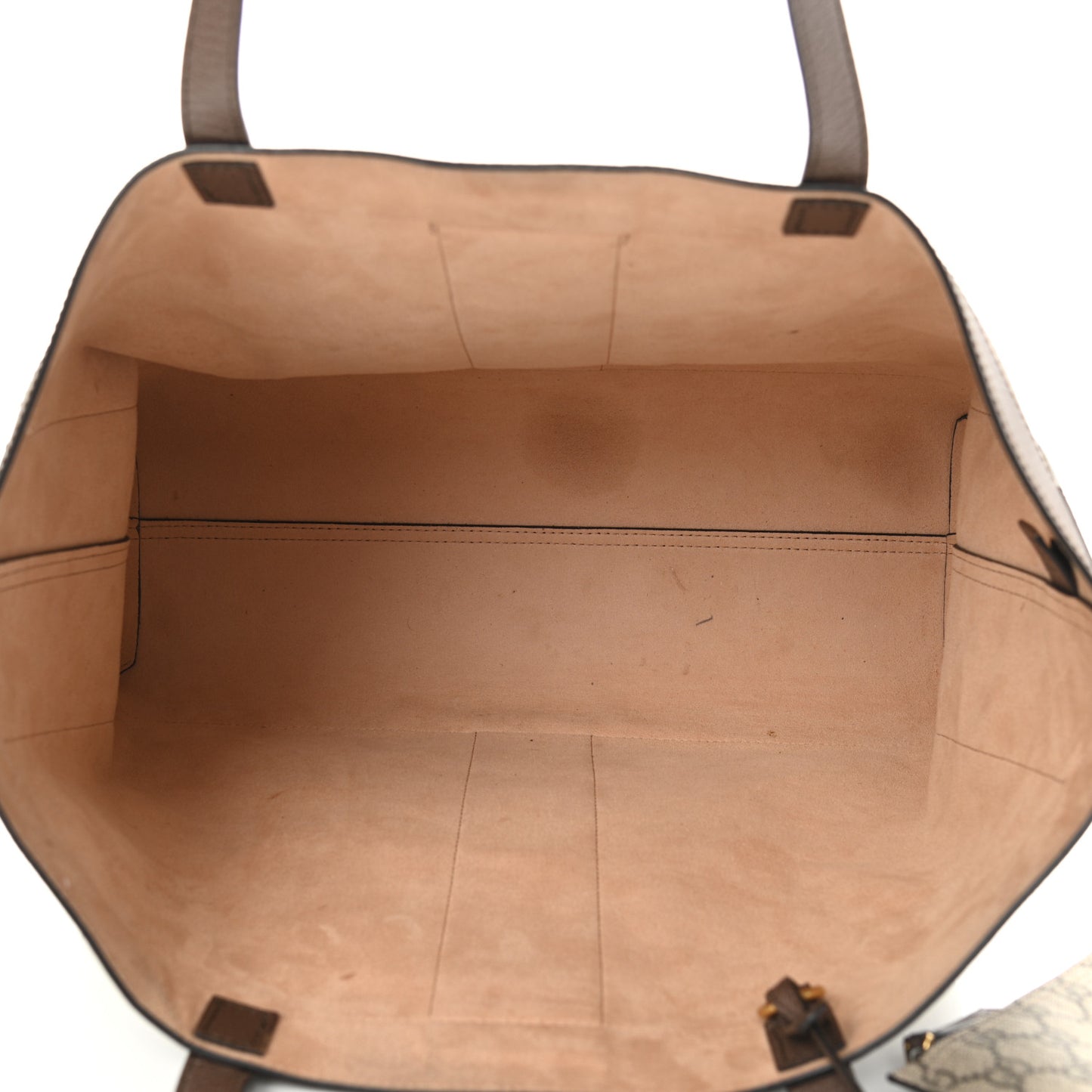 GG Supreme Monogram Web Ophidia Tote Brown
