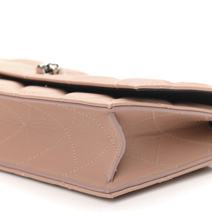 Alexander McQueen Calfskin Quilted Graffiti Skull Medium Chain Crossbody Bag Rose Gold 8 of 8