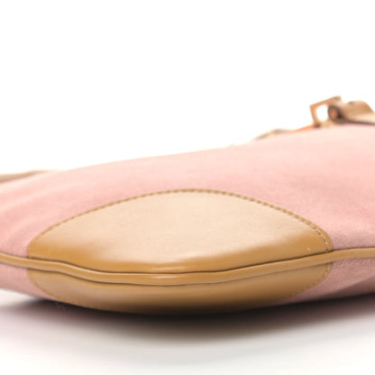 Gucci Suede Calfskin Bamboo Handle Jackie O Hobo Pink 8 of 13